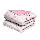 Cobertor cuna doble vista microfibra Alaska Arcoíris