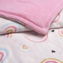 Cobertor cuna doble vista microfibra Alaska Arcoíris