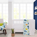 Cobertor cuna doble vista microfibra Alaska Dinos