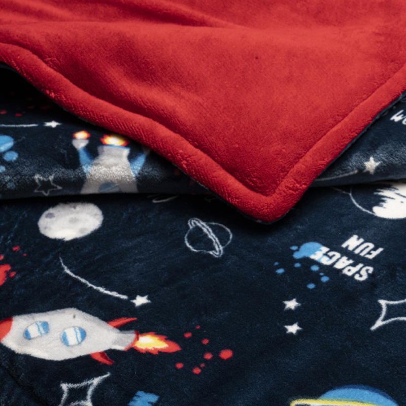 Cobertor cuna doble vista microfibra Alaska Galaxy