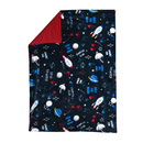 Cobertor cuna doble vista microfibra Alaska Galaxy