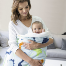 Cobertor cuna doble vista microfibra Alaska Dinos