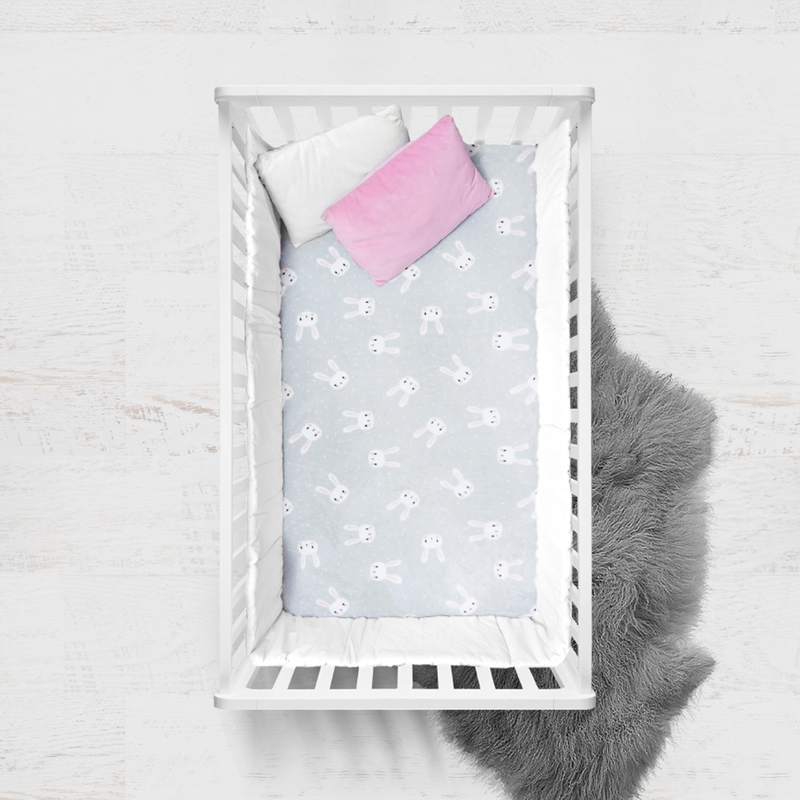 Cobertor cuna doble vista microfibra Alaska Bunny