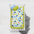 Cobertor cuna doble vista microfibra Alaska Dinos