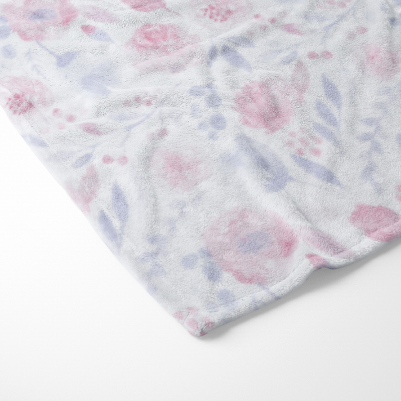 Cobertor ultrasuave ligero de microfibra estampado Floral