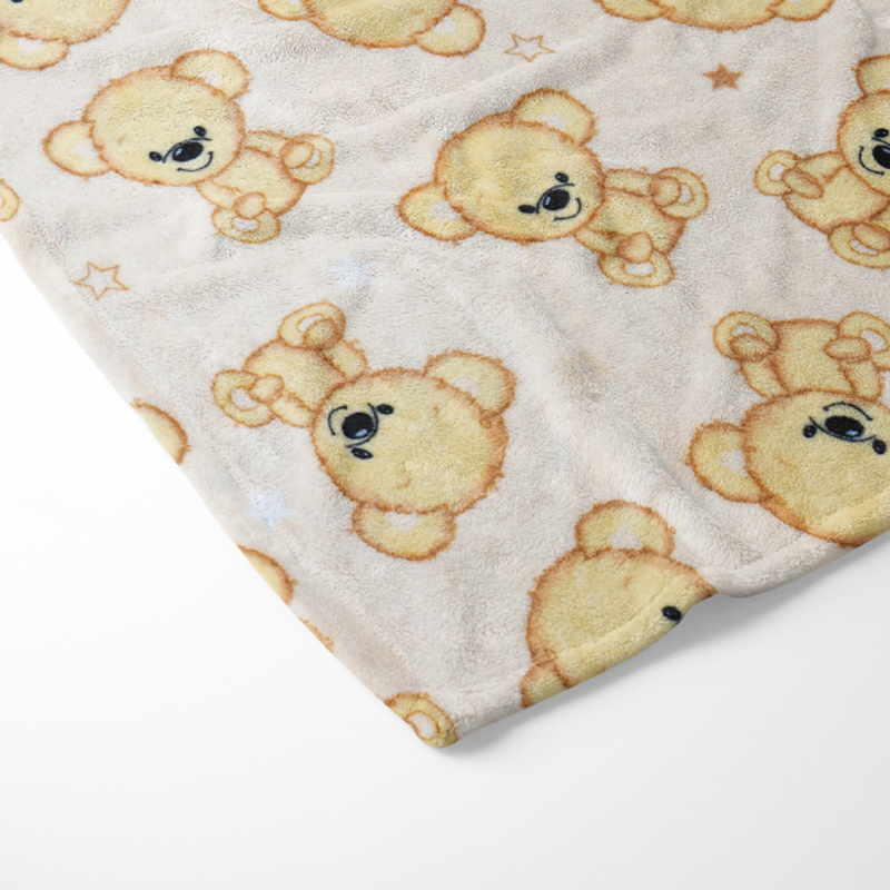 Cobertor ligero ultrasuave de microfibra Teddy bear