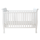 Cuna para bebé 3 posiciones de madera blanca