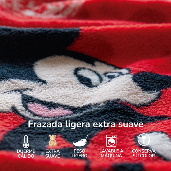 Frazada ligera recién nacido ultrasuave Mi amigo Mickey