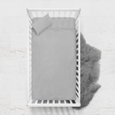 Juego de sábanas de camiseta para cuna Gris