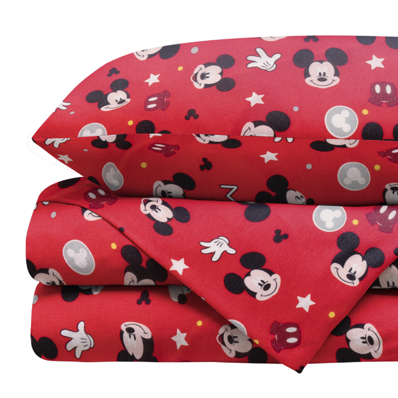 Juego de sábanas de camiseta para cuna Mickey