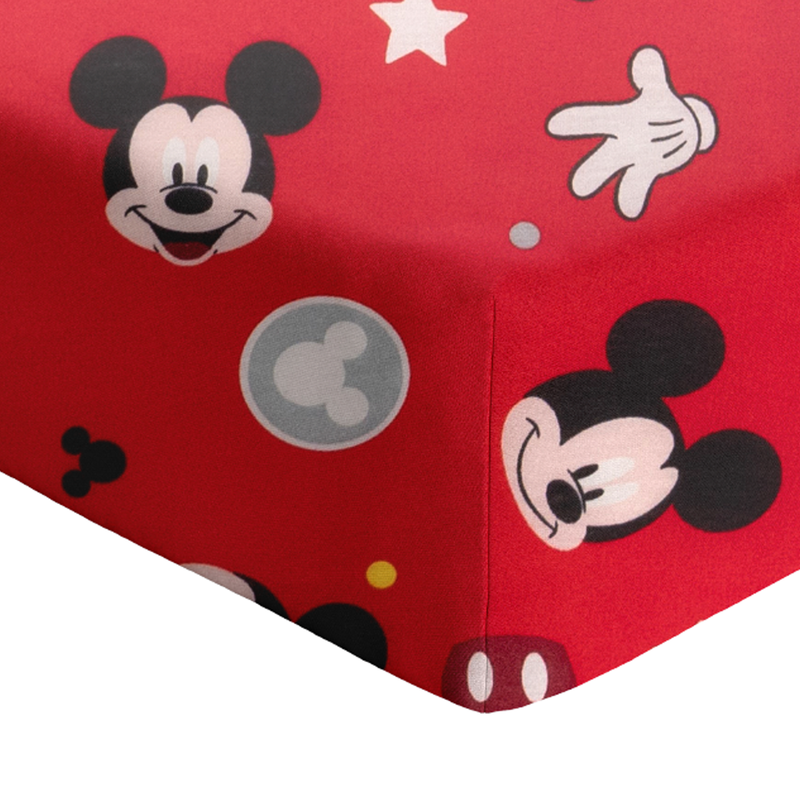 Juego de sábanas de camiseta para cuna Mickey