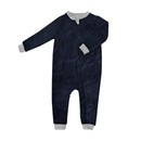 Pijama ultrasuave de microfibra para bebé (mameluco) Azul