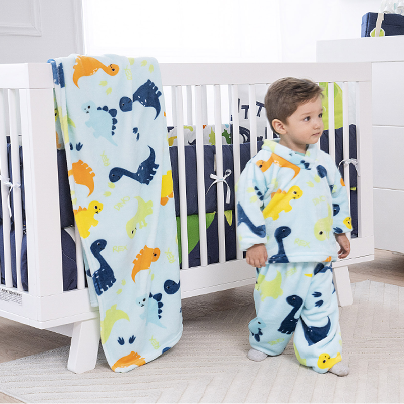 Pijama ultrasuave de microfibra para niño (2 piezas) Dinos