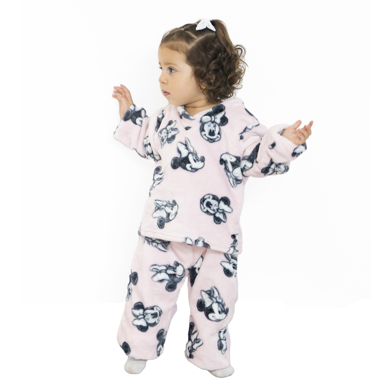 Pijama ultrasuave de microfibra para niña (2 piezas) Minnie Mouse