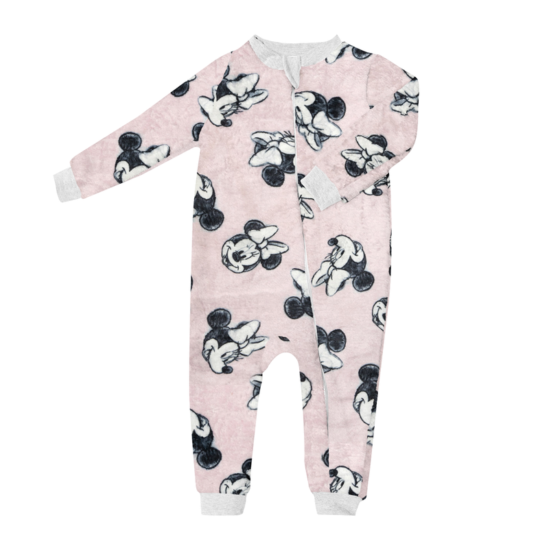 Pijamita ultrasuave de microfibra para bebé (mameluco) Minnie Mouse