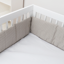 Bumper protector para cuna Gris