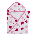 Toallita de baño para bebé unitalla Corazones