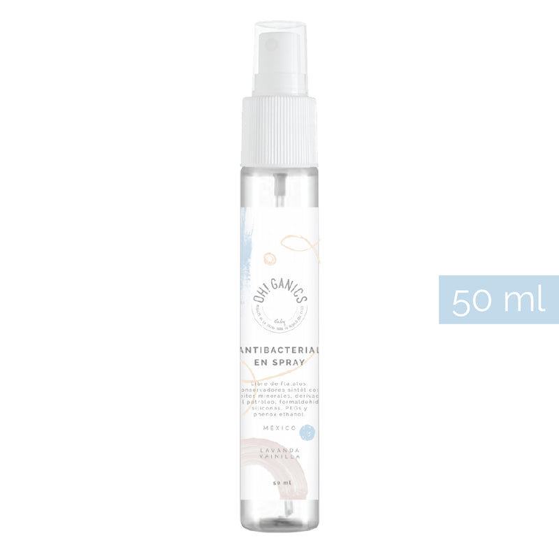 Antibacterial en spray aroma Lavanada-Vainilla 50 ml OH!GANICS