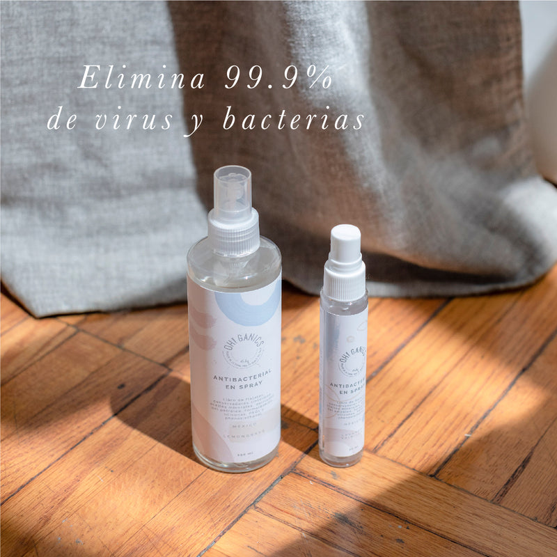 Antibacterial en spray aroma Lavanada-Vainilla 250 ml OH!GANICS